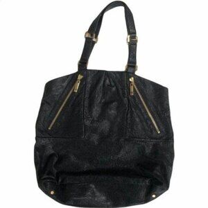 Tory Burch Leather Large Black Tote Bag
